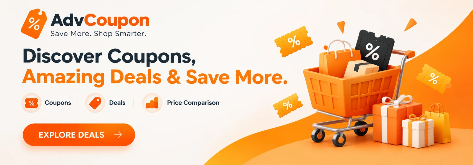 AdvCoupon: discover coupons, amazing deals and save more